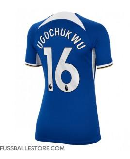 Günstige Chelsea Lesley Ugochukwu #16 Heimtrikot Damen 2023-24 Kurzarm